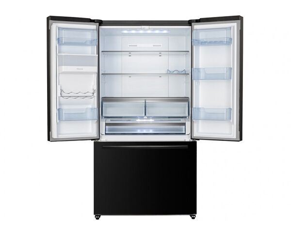 630L Hisense French Door Black Refrigerator